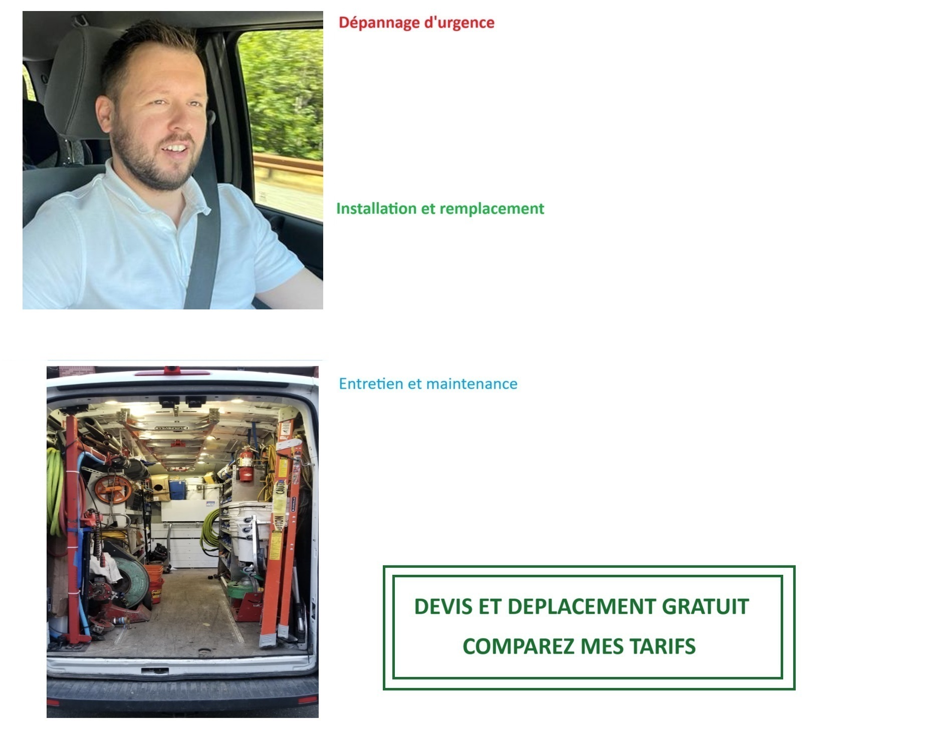 Plombier en intervention